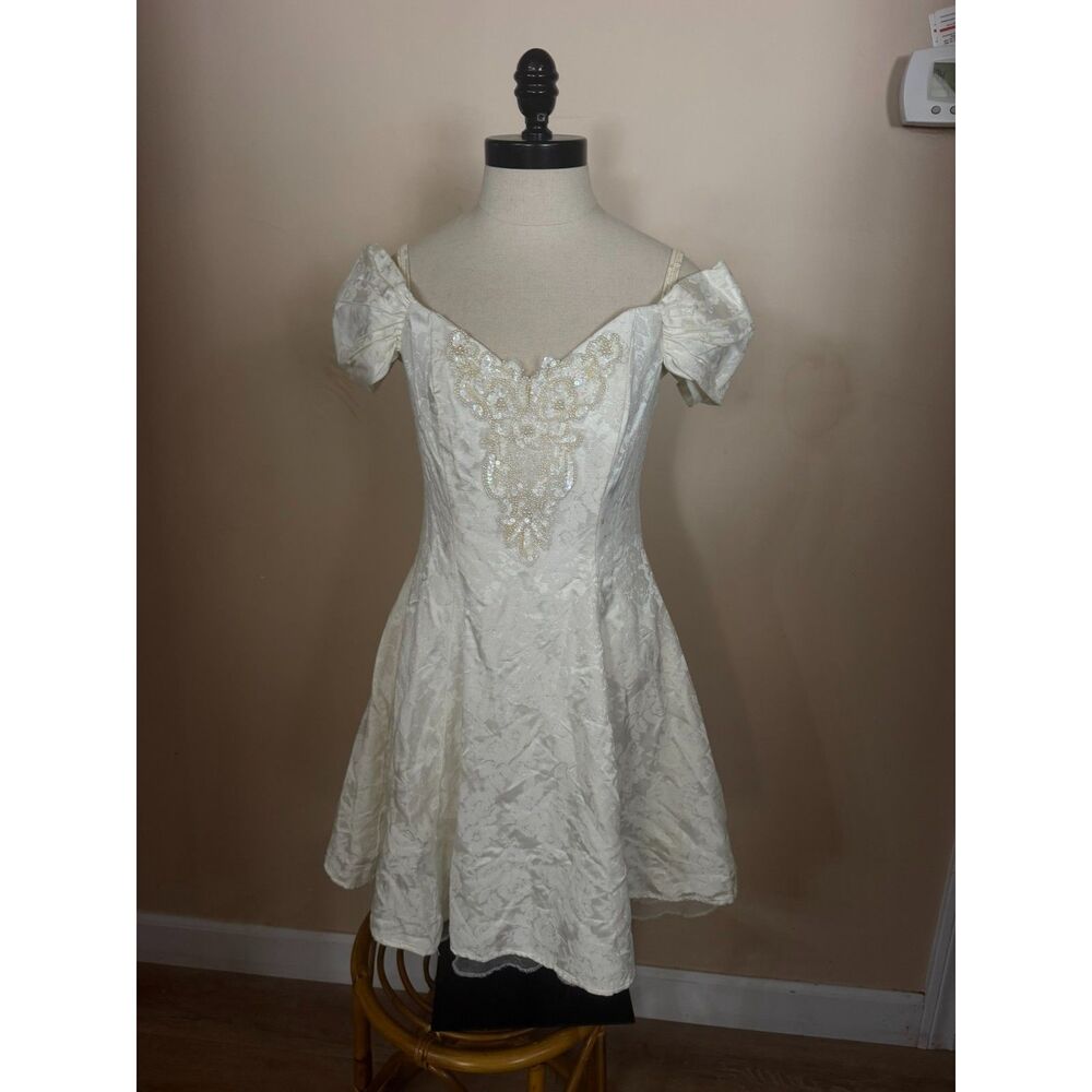 Womans Vintage lace/sparkle mini dress
